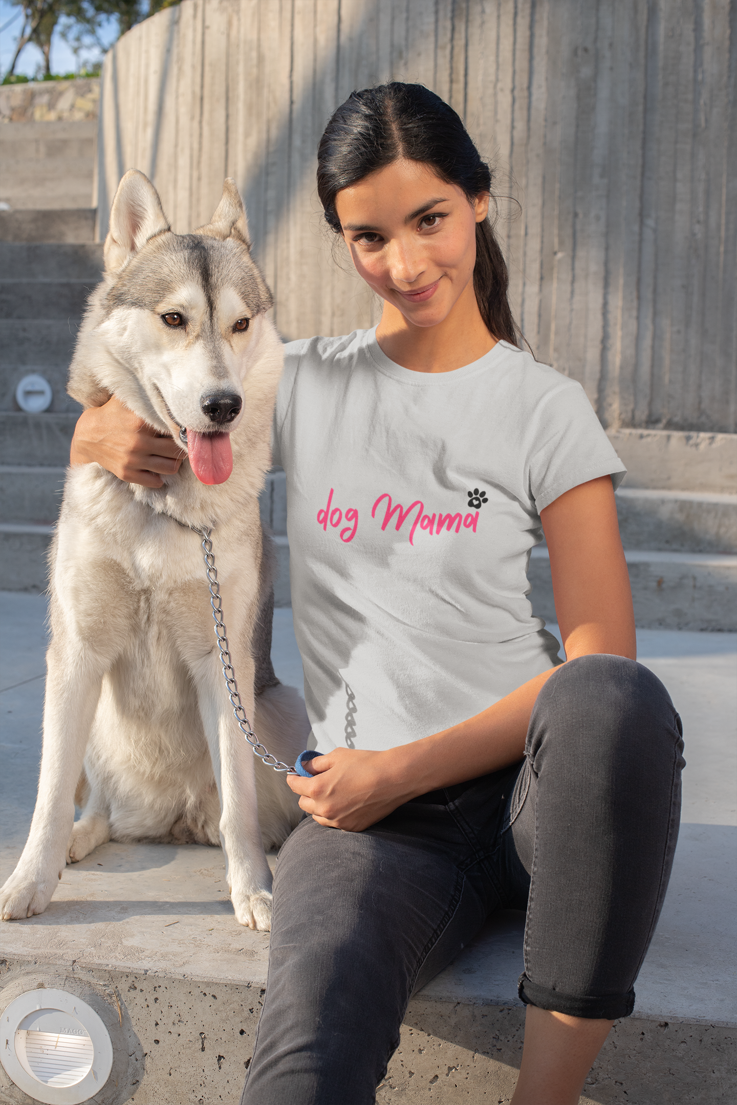 Dog Mama Triblend Tee - Perfect for Pet Lovers. Dog Mom, Dog lovers Shirts - DiRoMi
