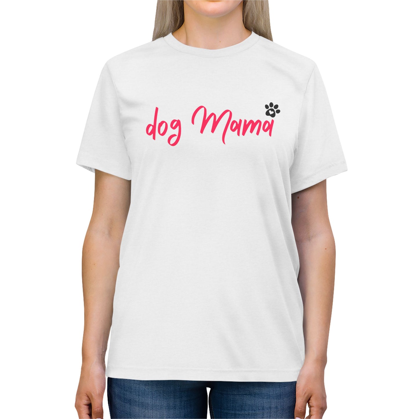 Dog Mama Triblend Tee - Perfect for Pet Lovers. Dog Mom, Dog lovers Shirts - DiRoMi