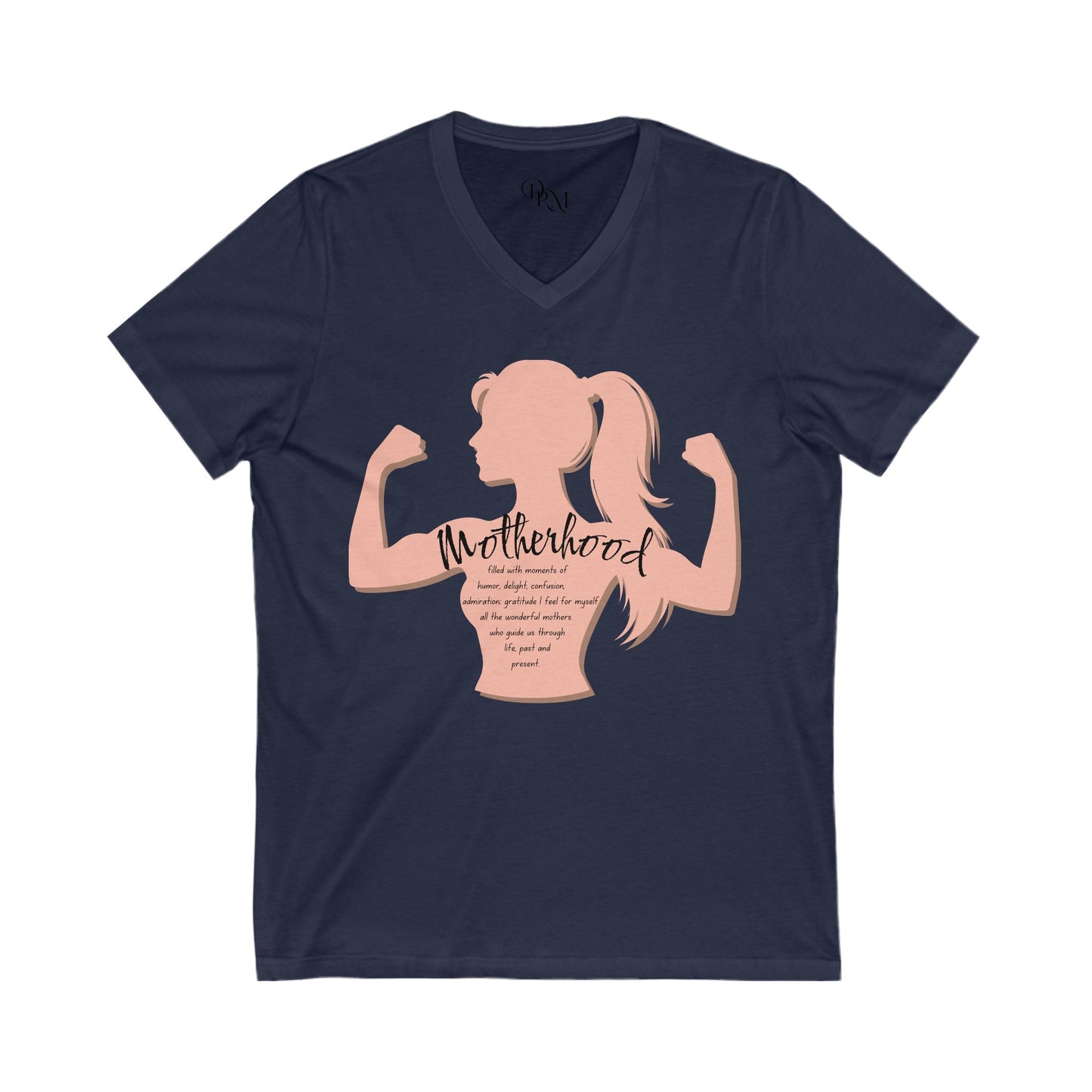 Empowered Motherhood V-Neck Tee for Moms - DiRoMi