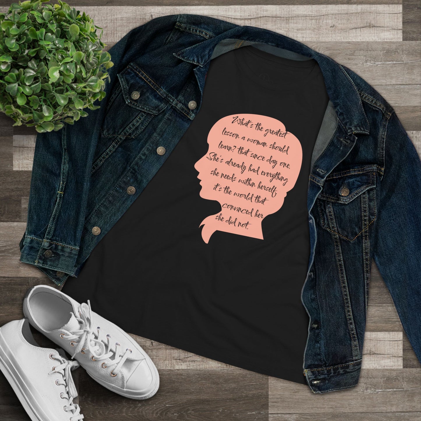 Empowering Quote Women's Cotton Tee - Soft Casual Wear - DiRoMi