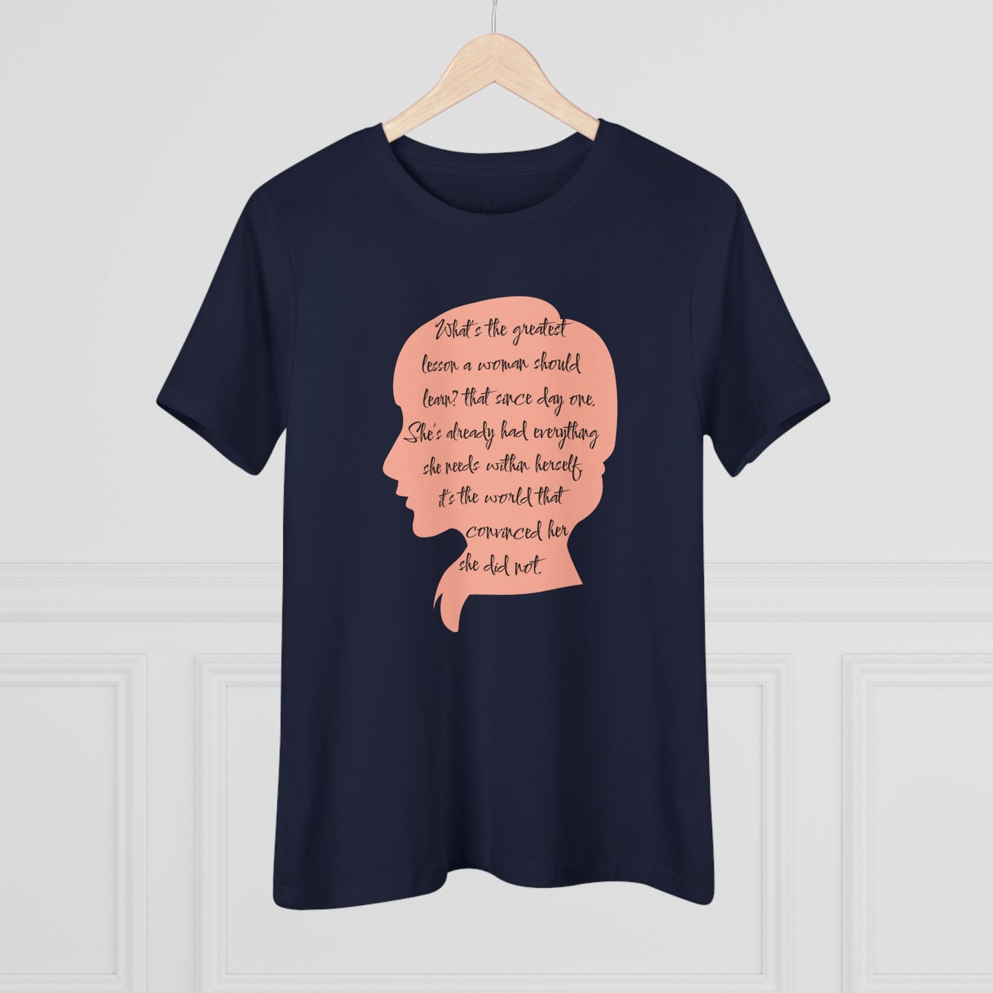 Empowering Quote Women's Cotton Tee - Soft Casual Wear - DiRoMi