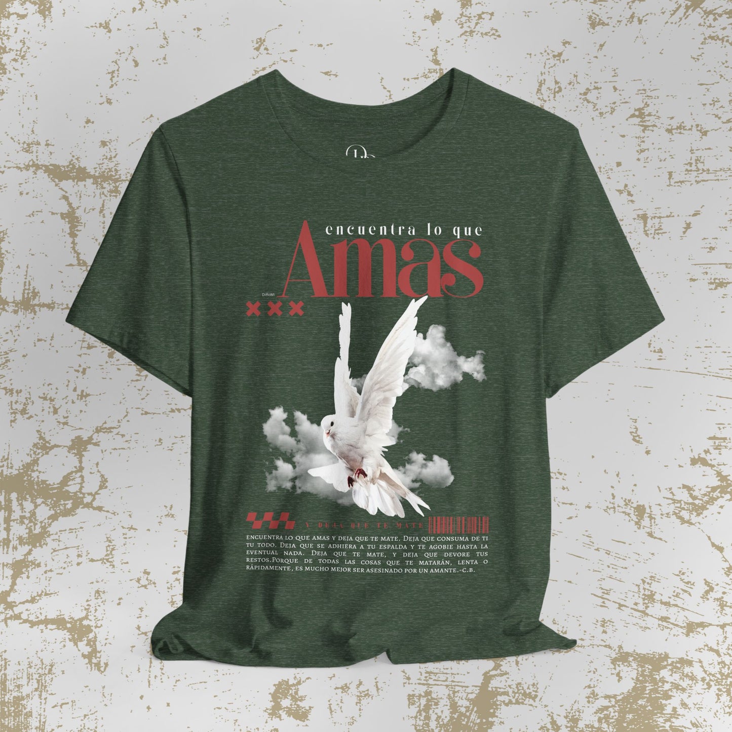'Encuentra lo que Amas' camiseta, Vintage Fashion, Unisex Graphic - DiRoMi