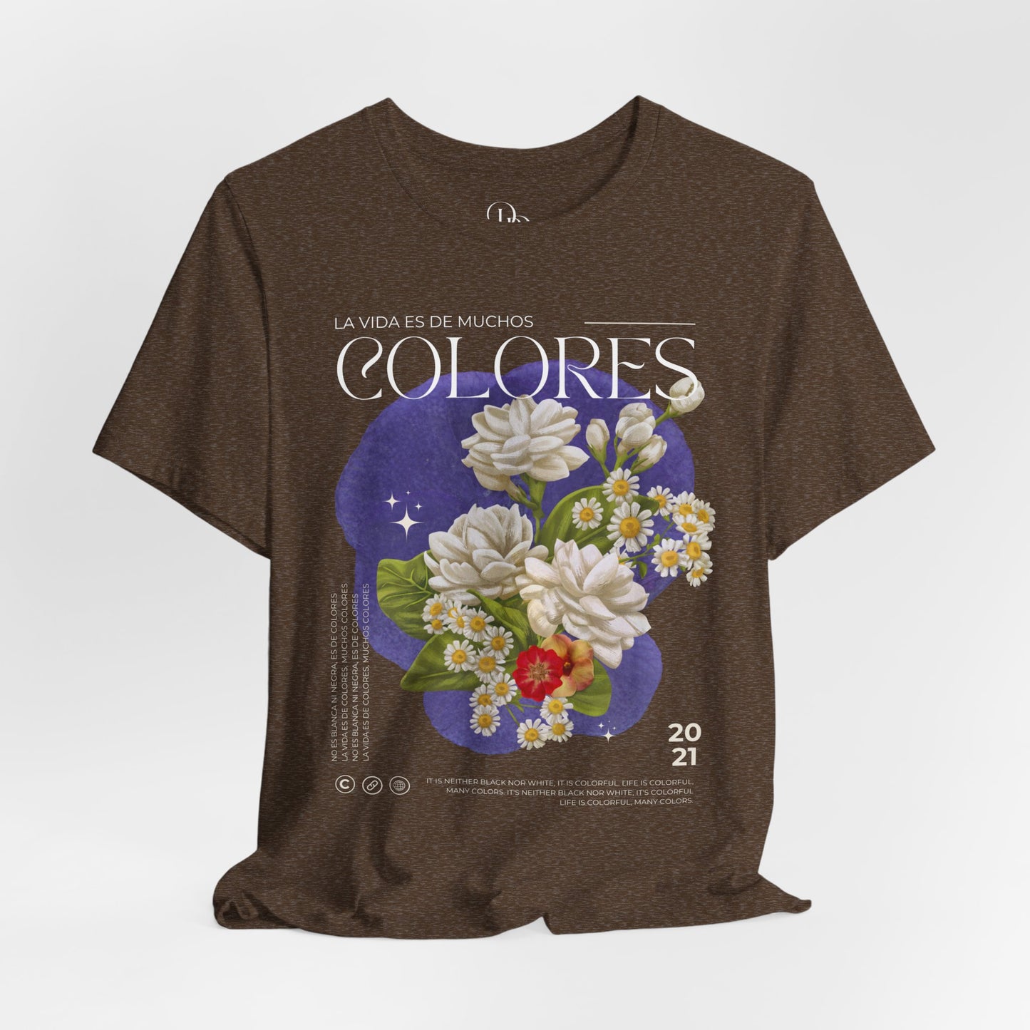 Floral Vibes Unisex Jersey Tee - Embrace Nature's Beauty - DiRoMi