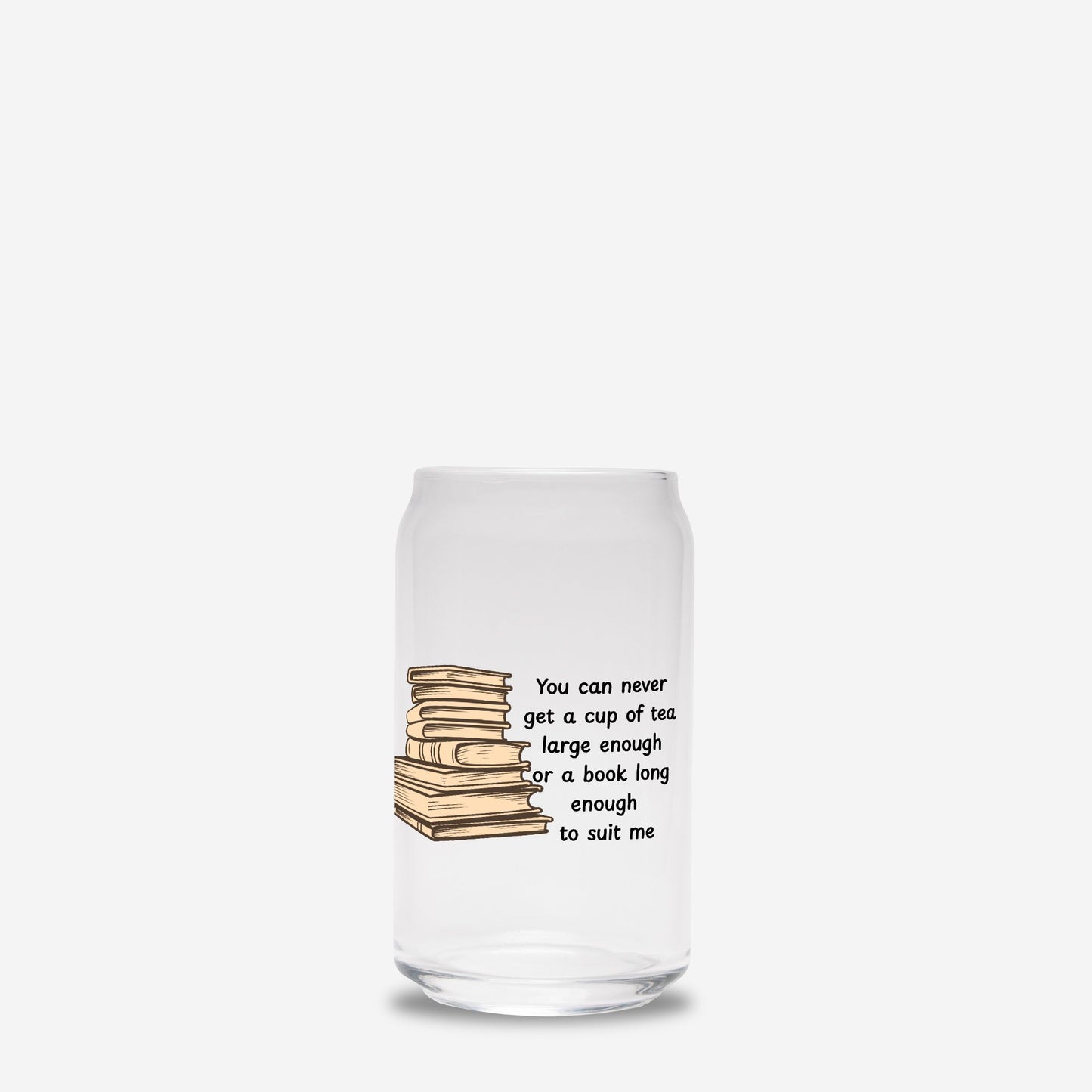 Glass Tumbler, Glass Can 16oz, Cute Drinkware - DiRoMi