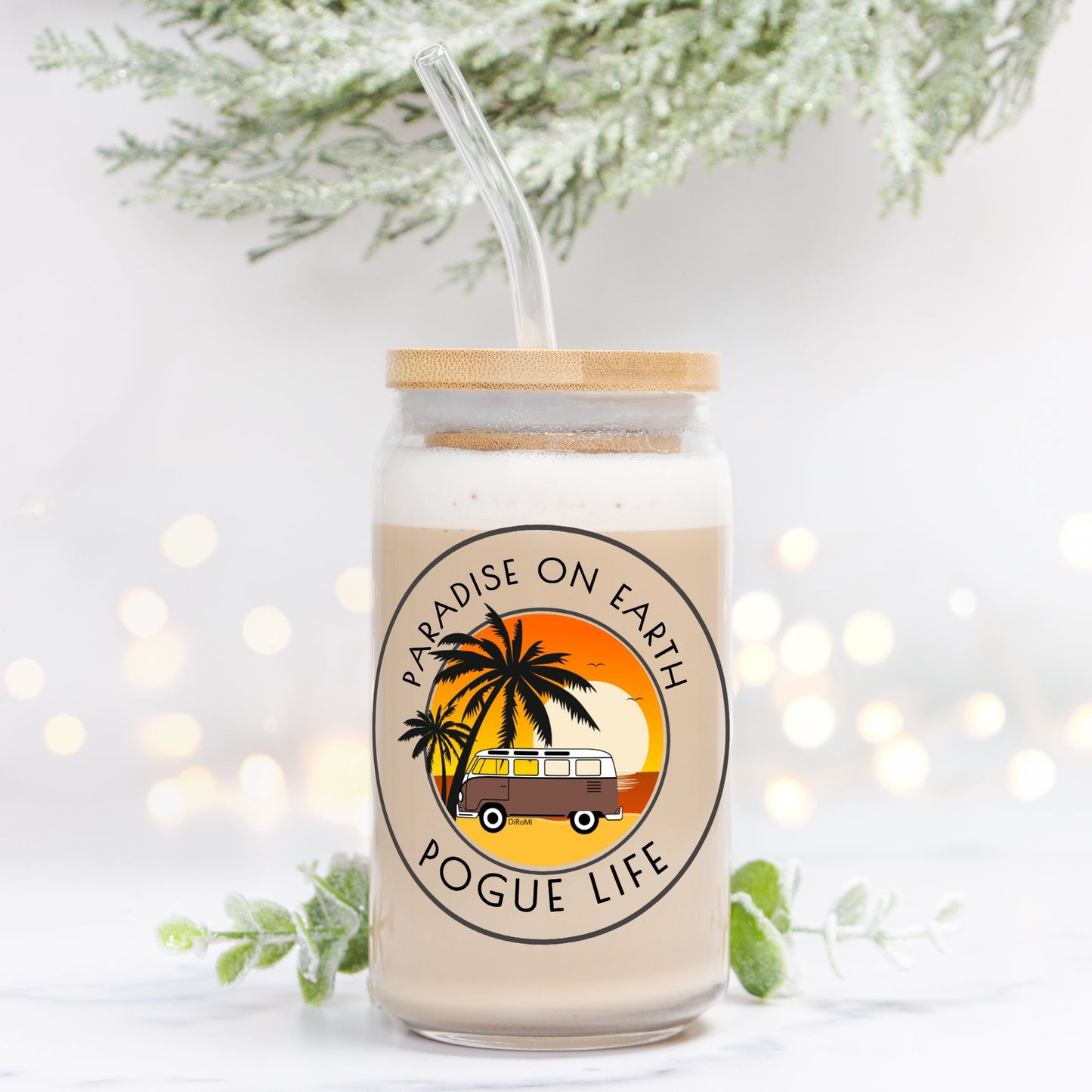 Glass Tumbler : Pogue life : 16oz - DiRoMi