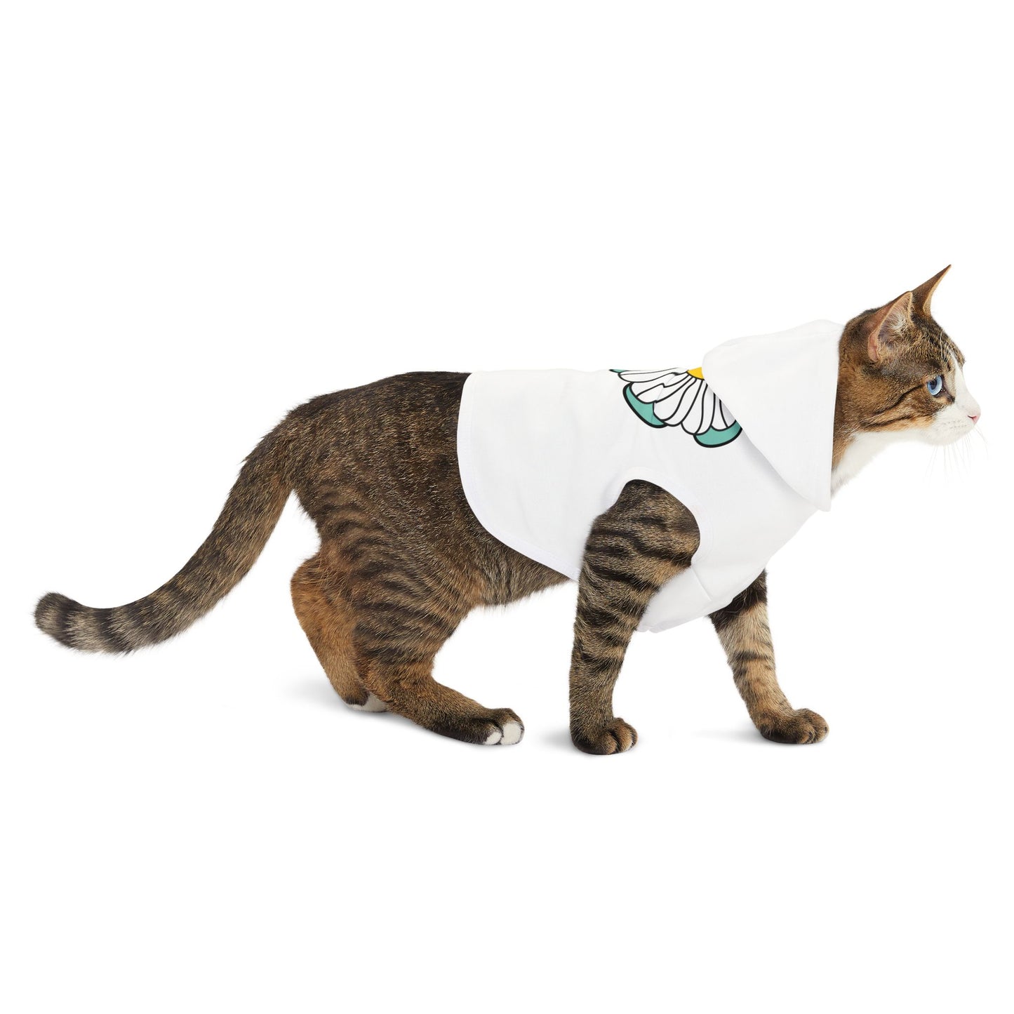 Happy Daisy Pet Hoodie - Cozy Floral Dog Wear for Stylish Pets - DiRoMi