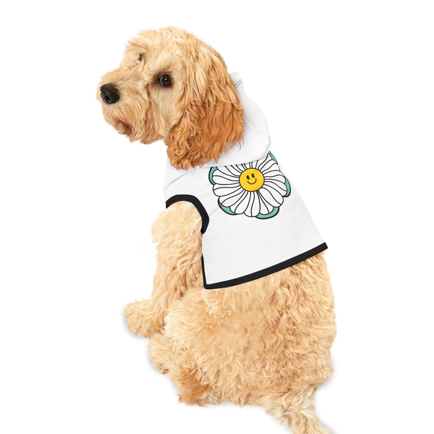 Happy Daisy Pet Hoodie - Cozy Floral Dog Wear for Stylish Pets - DiRoMi