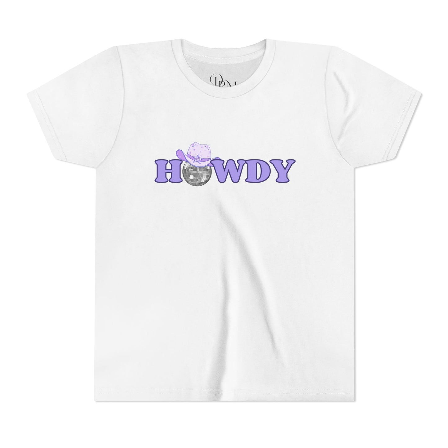 Howdy Cat Youth Short Sleeve Tee - Fun & Playful Kids T-Shirt - DiRoMi