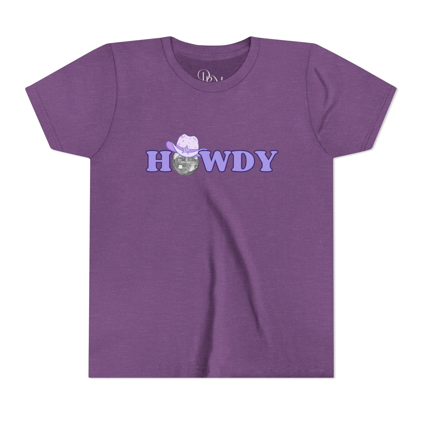 Howdy Cat Youth Short Sleeve Tee - Fun & Playful Kids T-Shirt - DiRoMi