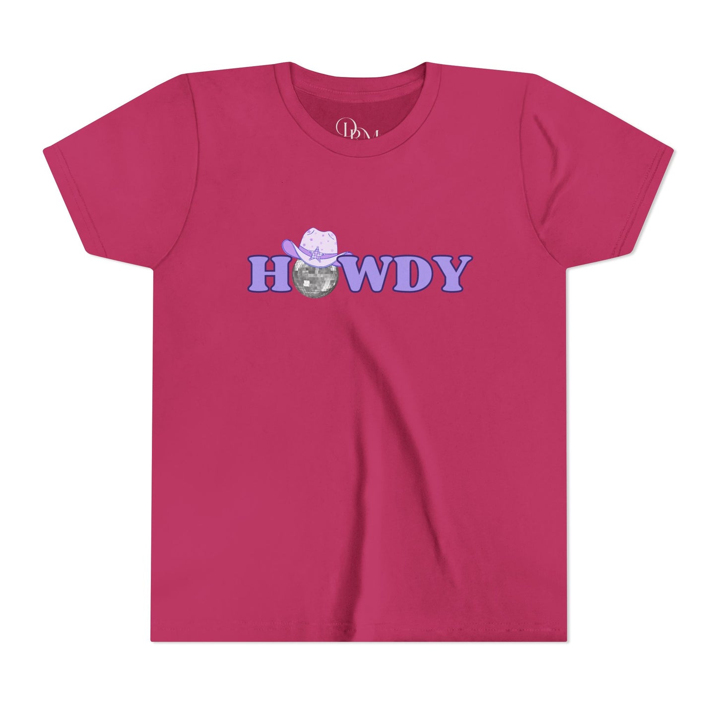 Howdy Cat Youth Short Sleeve Tee - Fun & Playful Kids T-Shirt - DiRoMi