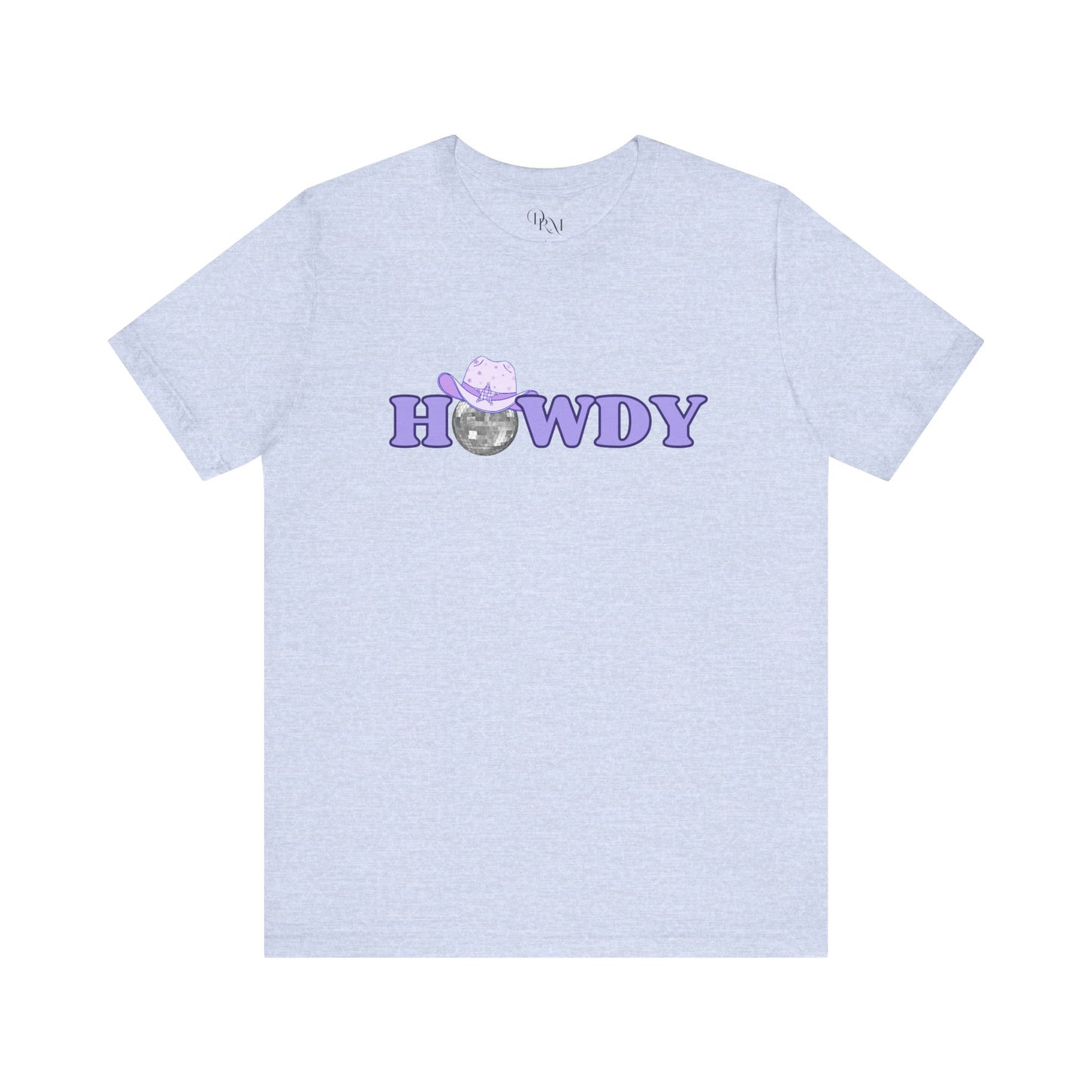 'Howdy' Jersey Tee - Cute Graphic Tee - DiRoMi