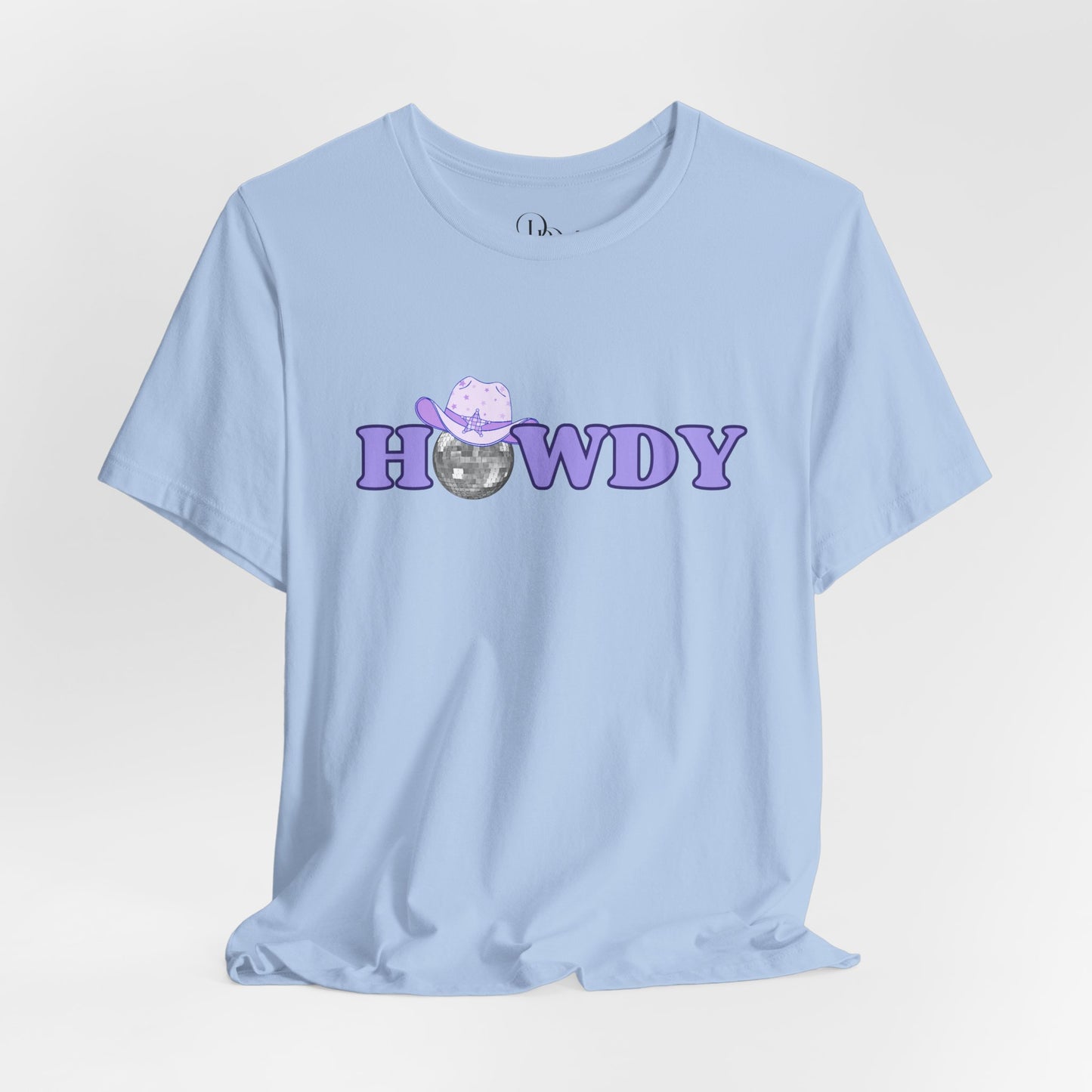 'Howdy' Jersey Tee - Cute Graphic Tee - DiRoMi