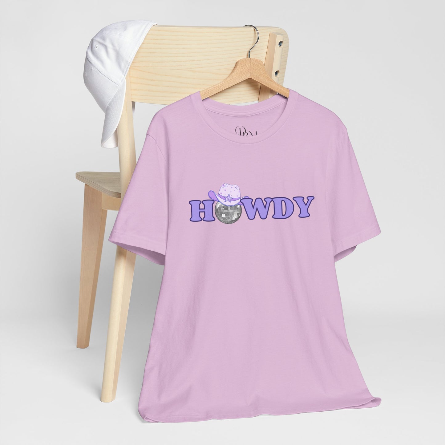 'Howdy' Jersey Tee - Cute Graphic Tee - DiRoMi