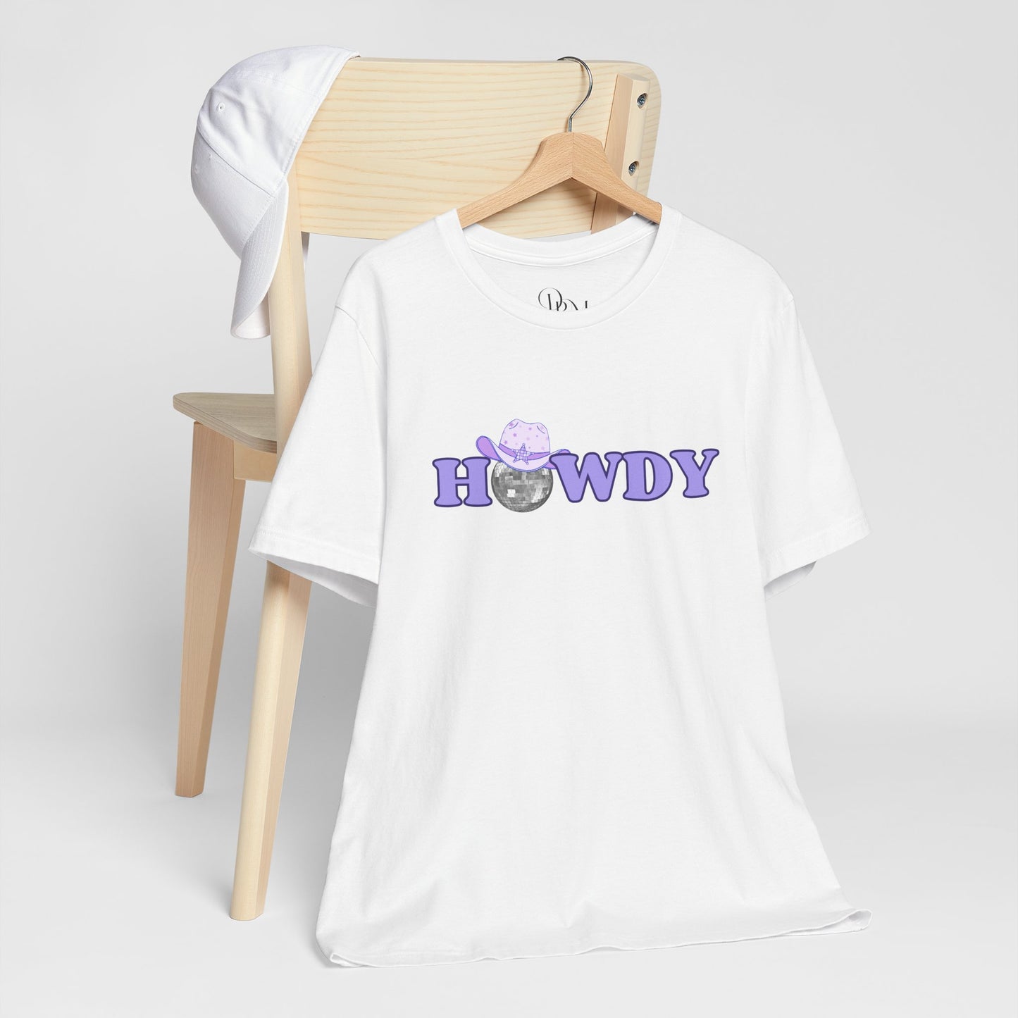 'Howdy' Jersey Tee - Cute Graphic Tee - DiRoMi