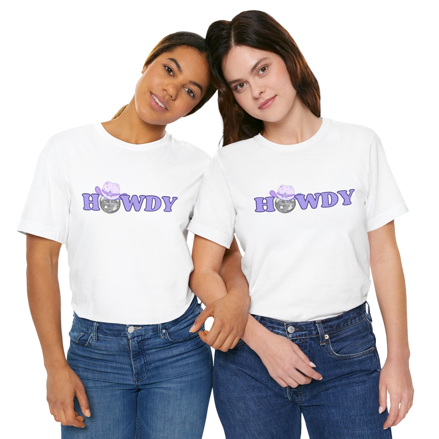 'Howdy' Jersey Tee - Cute Graphic Tee - DiRoMi