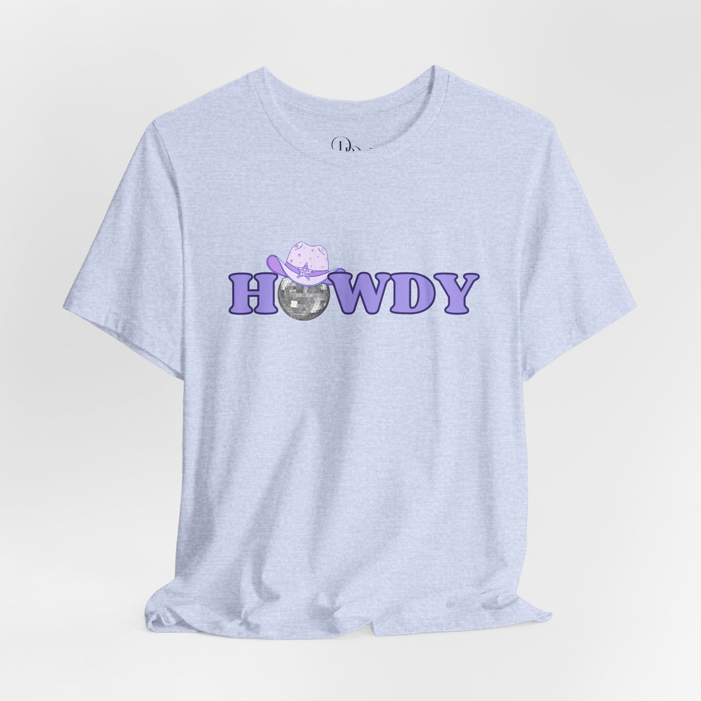 'Howdy' Jersey Tee - Cute Graphic Tee - DiRoMi