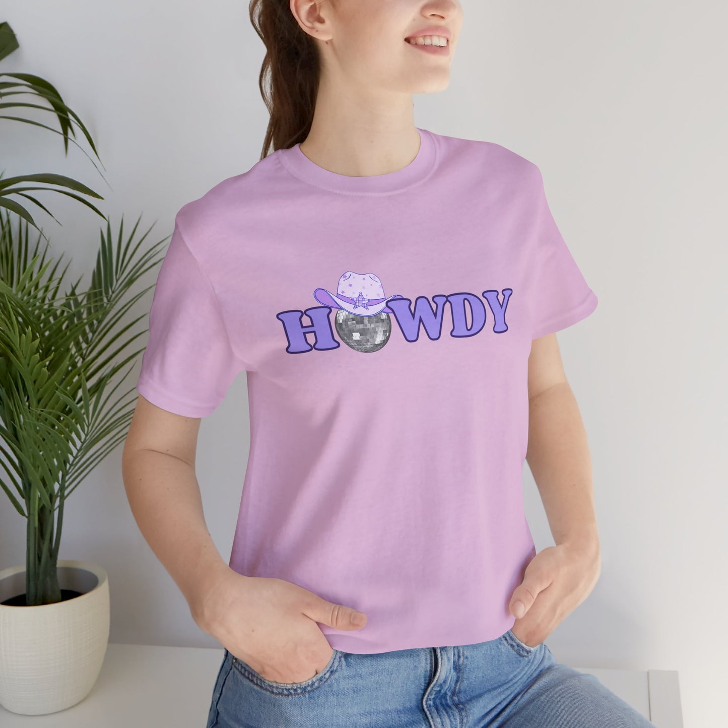 'Howdy' Jersey Tee - Cute Graphic Tee - DiRoMi