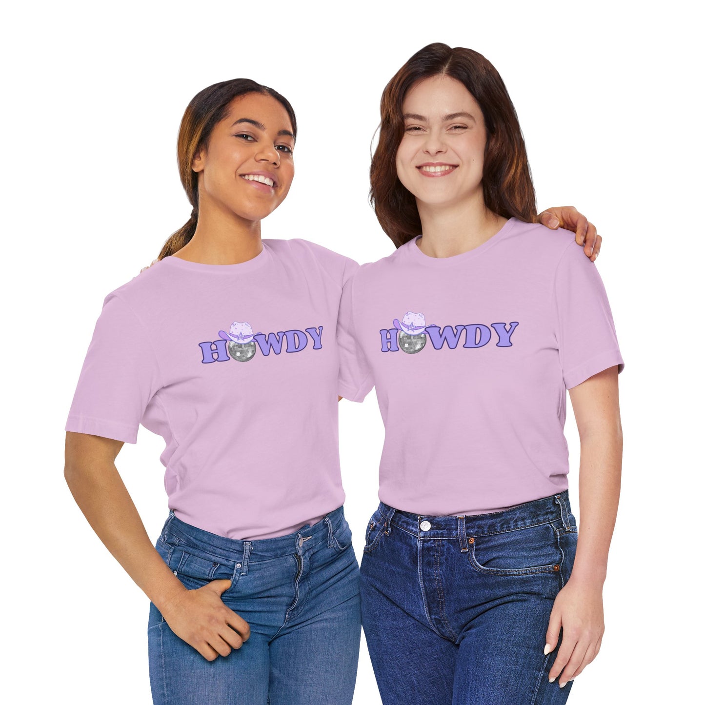 'Howdy' Jersey Tee - Cute Graphic Tee - DiRoMi