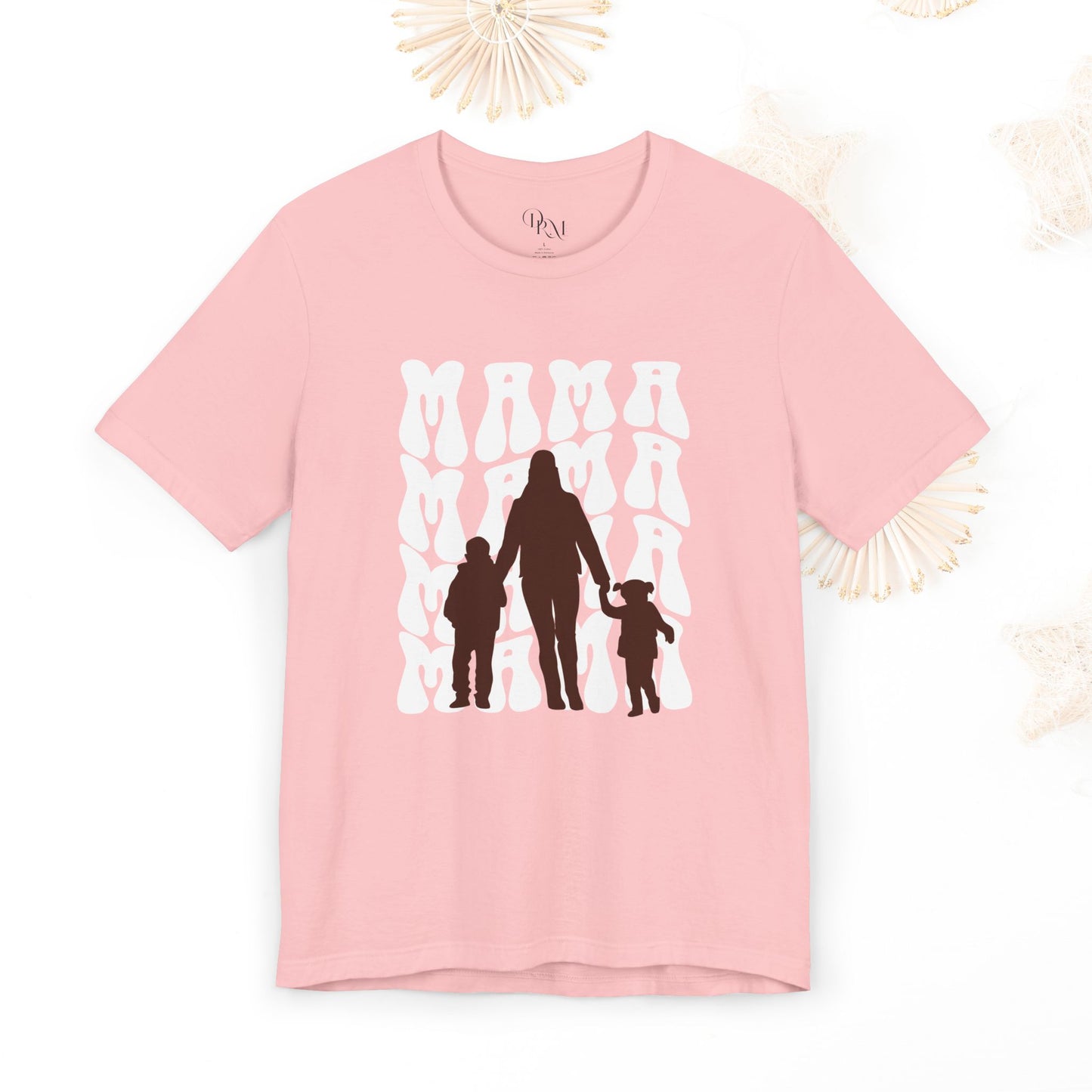 Mama Family Tee | Cute Mom Shirt, T-Shirt for Mother's Day, Gifts for Moms, Casual Wear, Cute Graphic Tee, Mother Shirt - DiRoMi