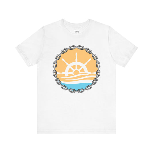 Nautical Adventure Unisex Tee, Beach Lover Gift, Summer Vibes, Ocean Spirit, Sailor Pride, Casual Everyday Wear, Sea, Ocean Tee - DiRoMi