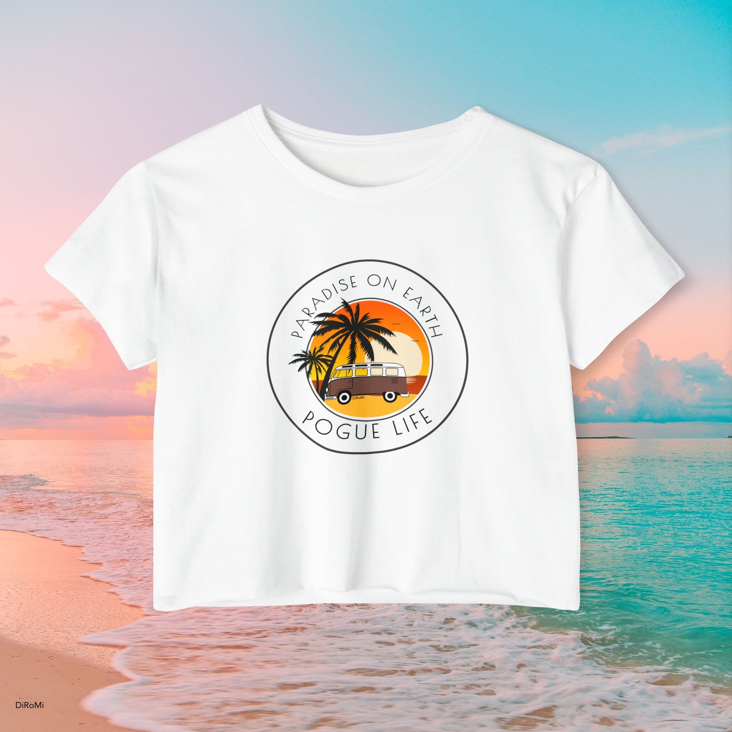 Paradise On Earth Women's Festival Crop Top - DiRoMi