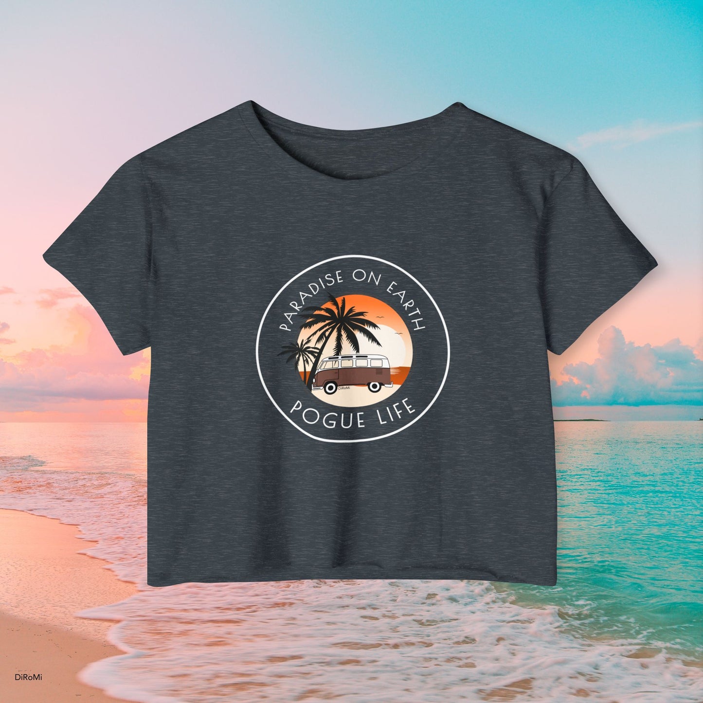 Paradise On Earth Women's Festival Crop Top - DiRoMi