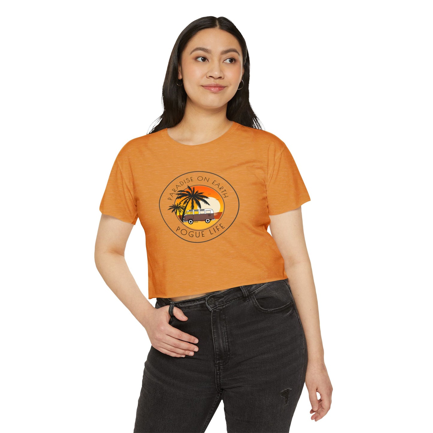 Paradise On Earth Women's Festival Crop Top - DiRoMi