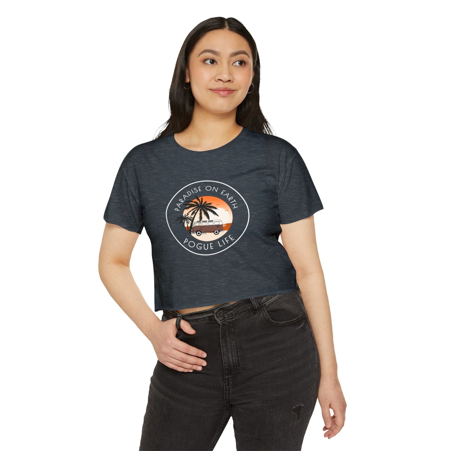 Paradise On Earth Women's Festival Crop Top - DiRoMi