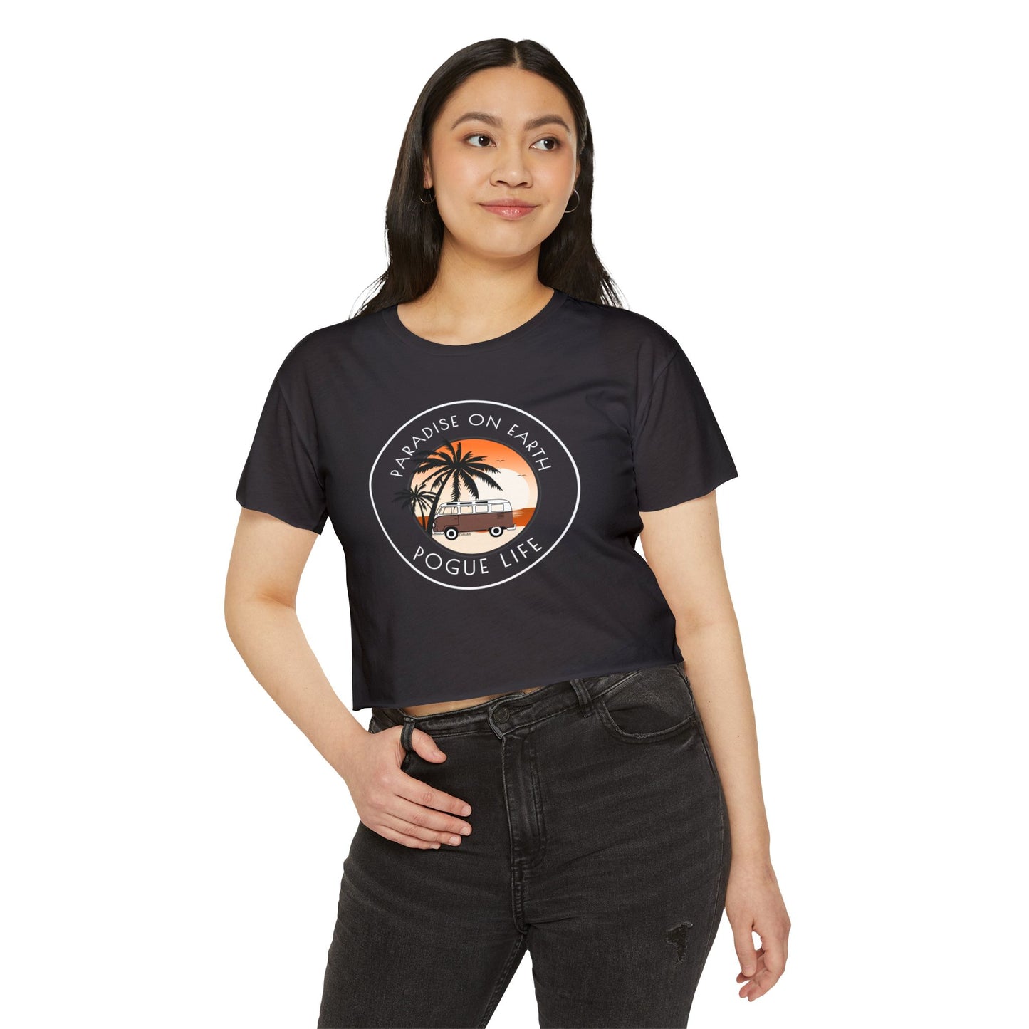 Paradise On Earth Women's Festival Crop Top - DiRoMi