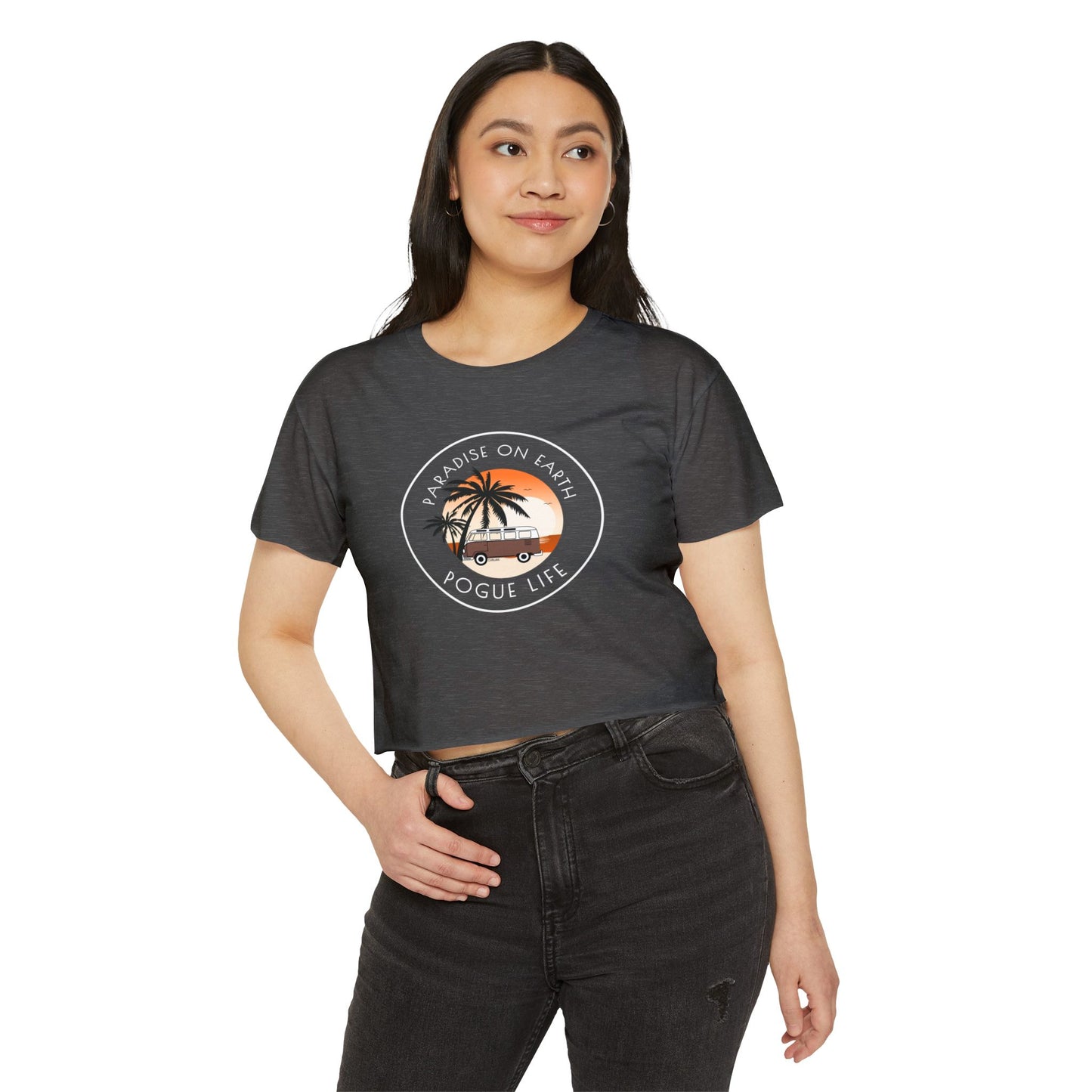Paradise On Earth Women's Festival Crop Top - DiRoMi