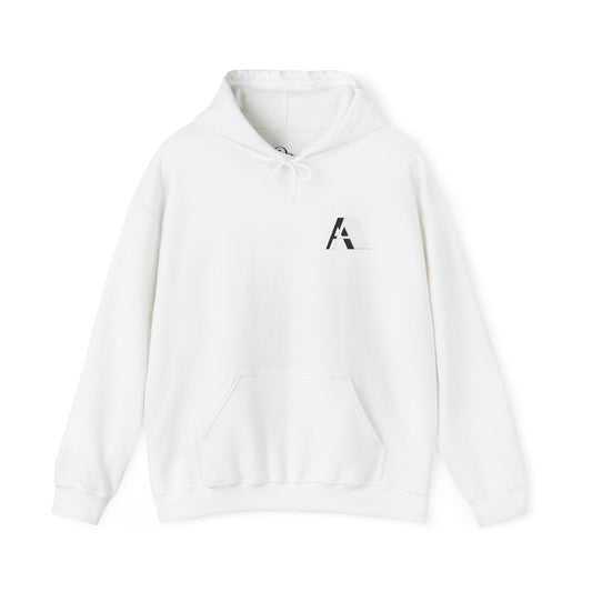 Personalized Minimalist Unisex Hoodie with Stylish Letter Print - Comfortable Heavy Blend Sweatshirt - DiRoMi