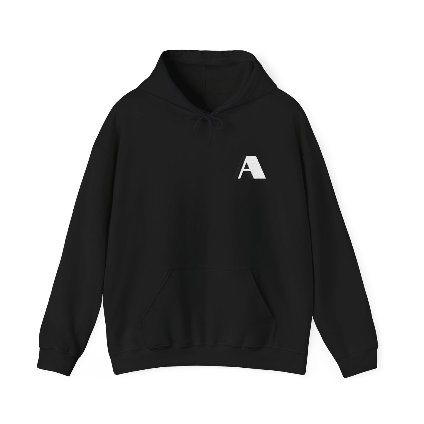 Personalized Minimalist Unisex Hoodie with Stylish Letter Print - Comfortable Heavy Blend Sweatshirt - DiRoMi