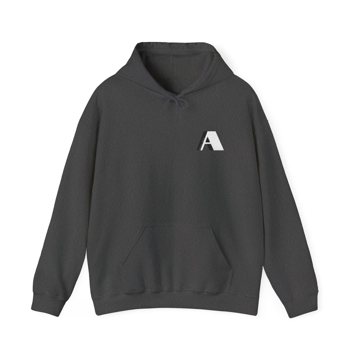 Personalized Minimalist Unisex Hoodie with Stylish Letter Print - Comfortable Heavy Blend Sweatshirt - DiRoMi