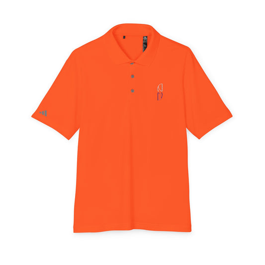 Personalized adidas Men's Performance Polo - Vibrant Orange Activewear Embroidery - DiRoMi