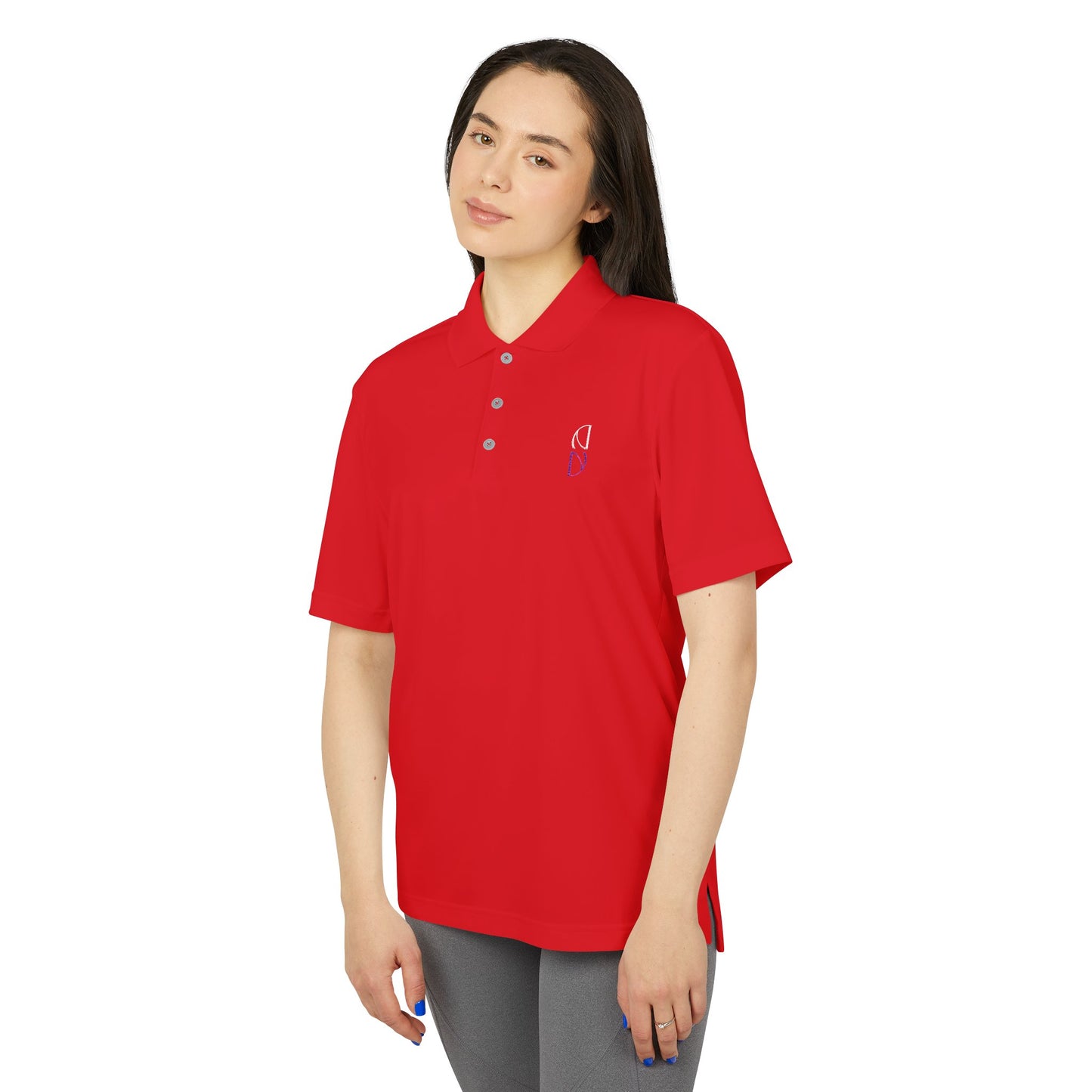 Personalized adidas Men's Performance Polo - Vibrant Orange Activewear Embroidery - DiRoMi