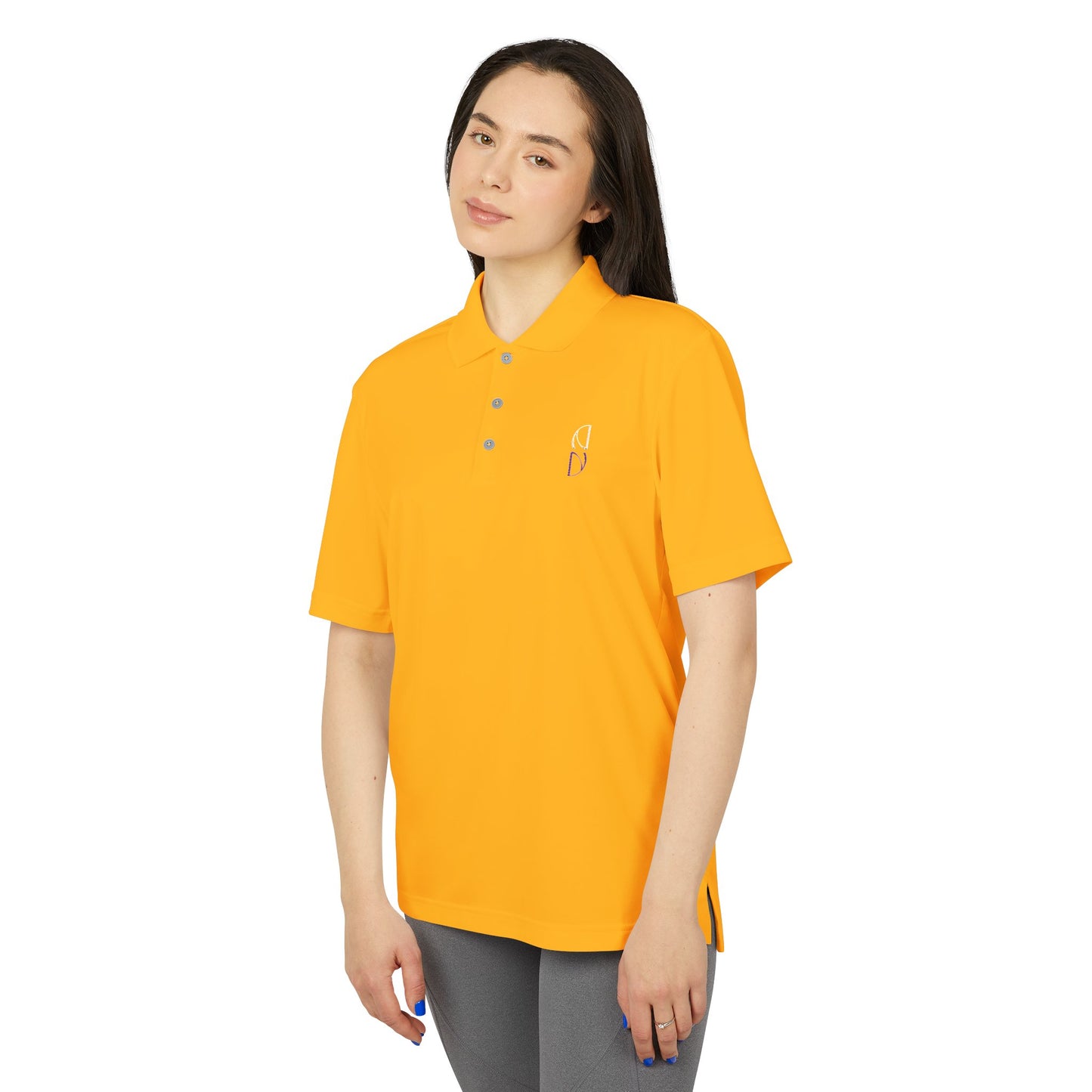 Personalized adidas Men's Performance Polo - Vibrant Orange Activewear Embroidery - DiRoMi