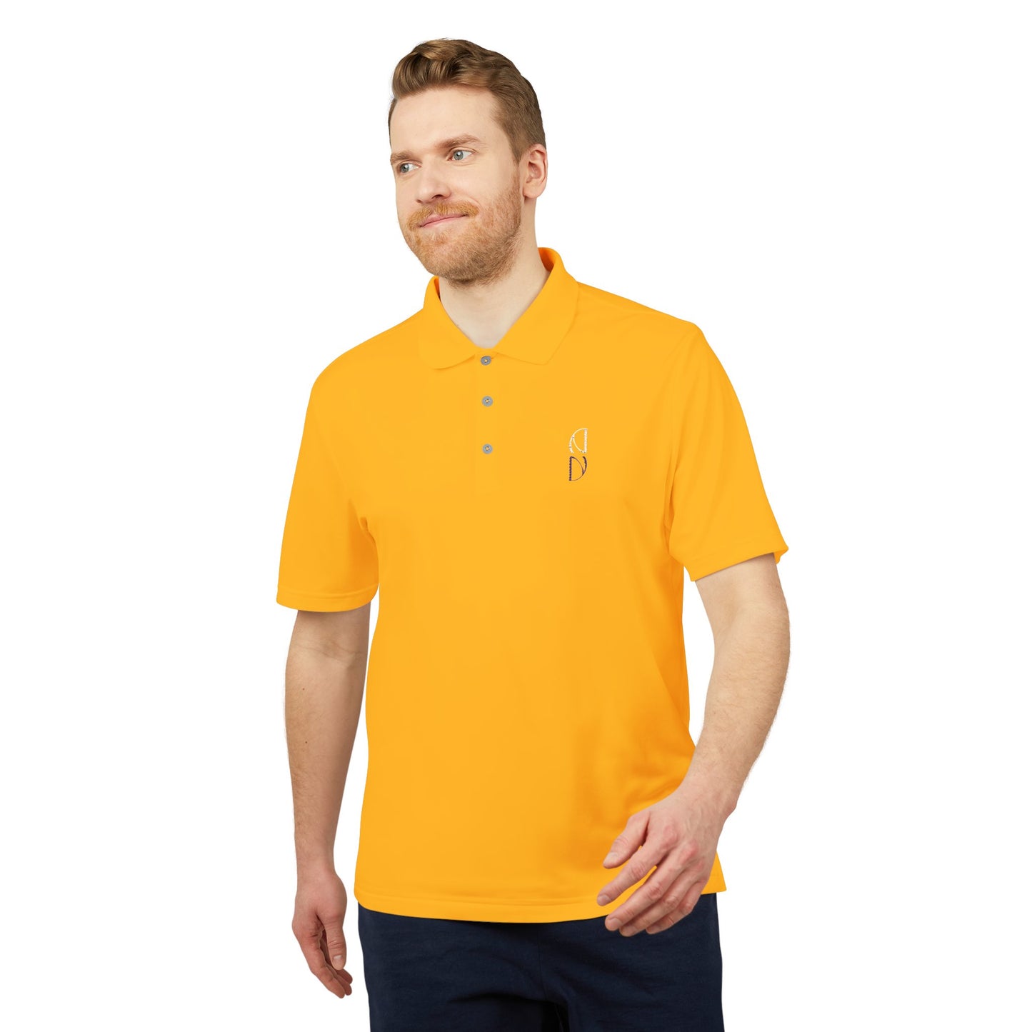 Personalized adidas Men's Performance Polo - Vibrant Orange Activewear Embroidery - DiRoMi