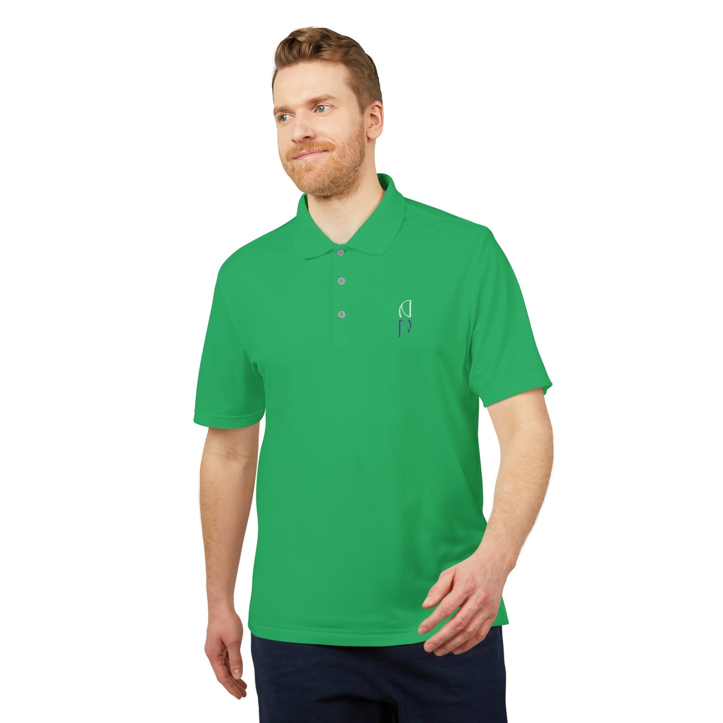 Personalized adidas Men's Performance Polo - Vibrant Orange Activewear Embroidery - DiRoMi