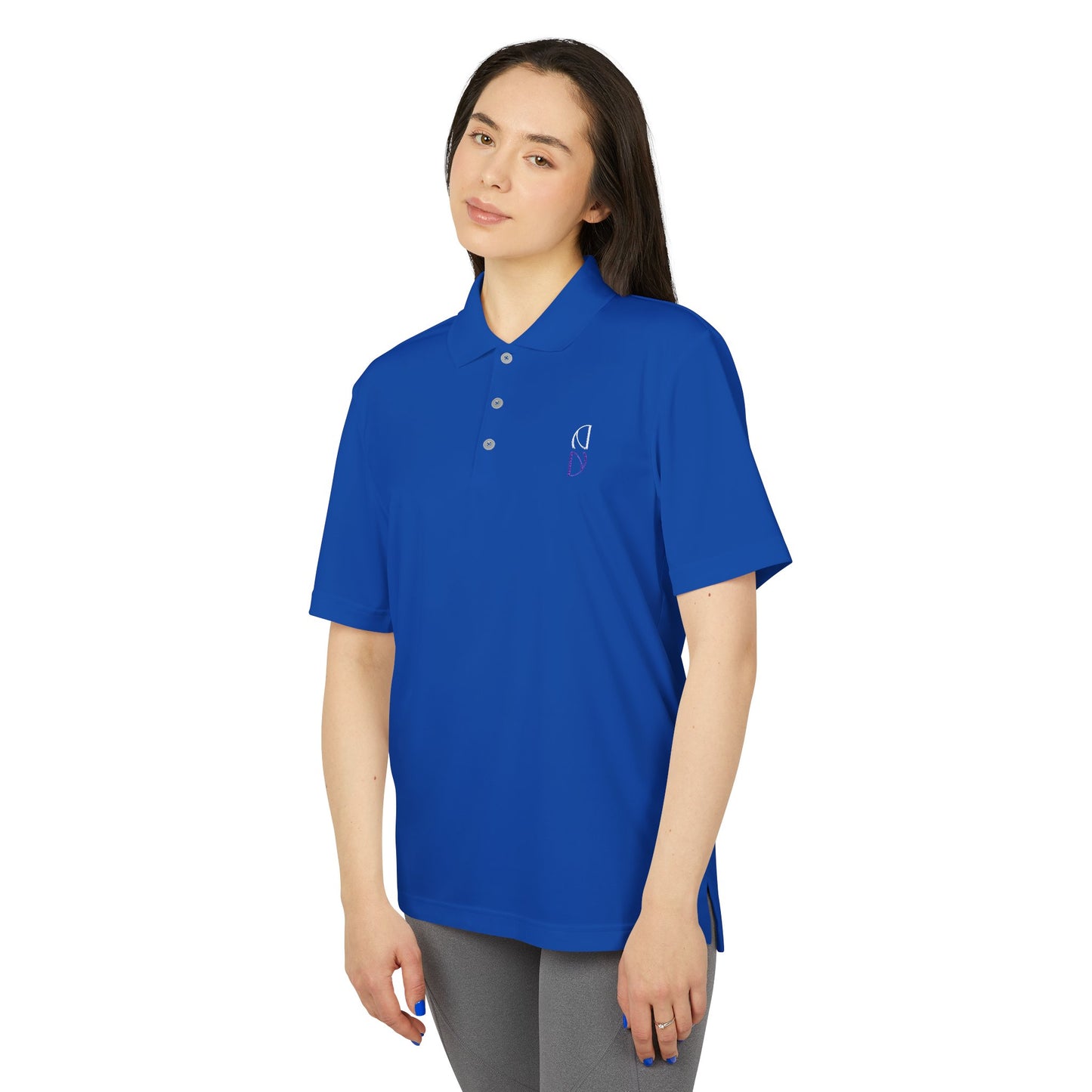 Personalized adidas Men's Performance Polo - Vibrant Orange Activewear Embroidery - DiRoMi