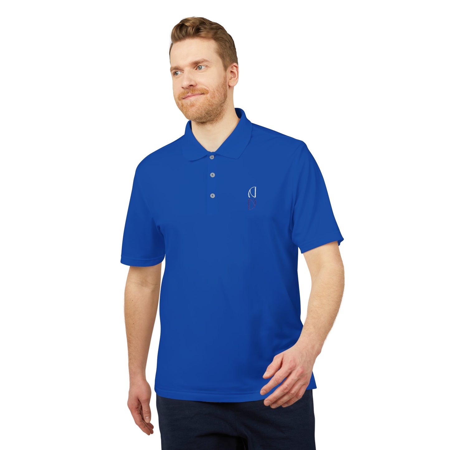 Personalized adidas Men's Performance Polo - Vibrant Orange Activewear Embroidery - DiRoMi