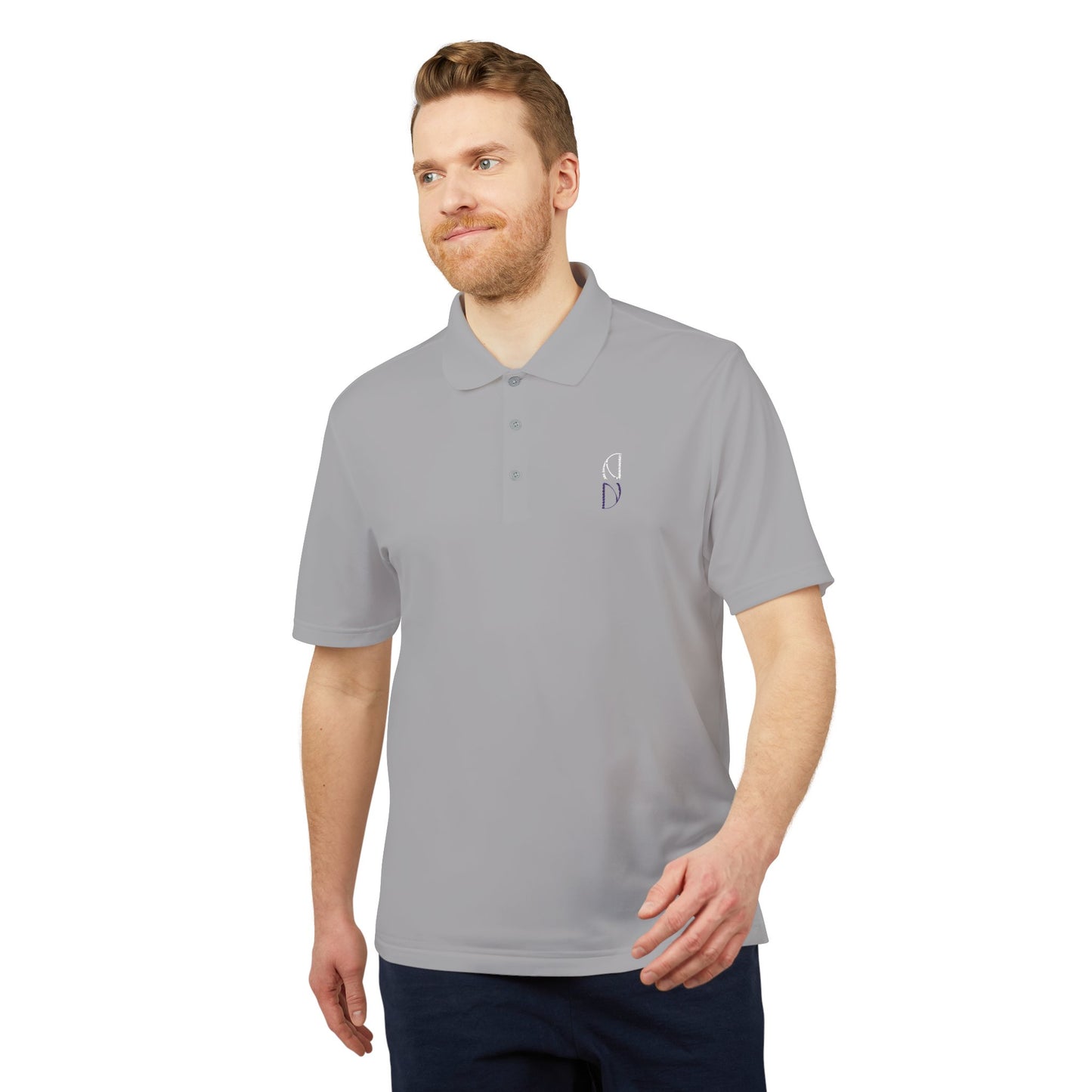 Personalized adidas Men's Performance Polo - Vibrant Orange Activewear Embroidery - DiRoMi