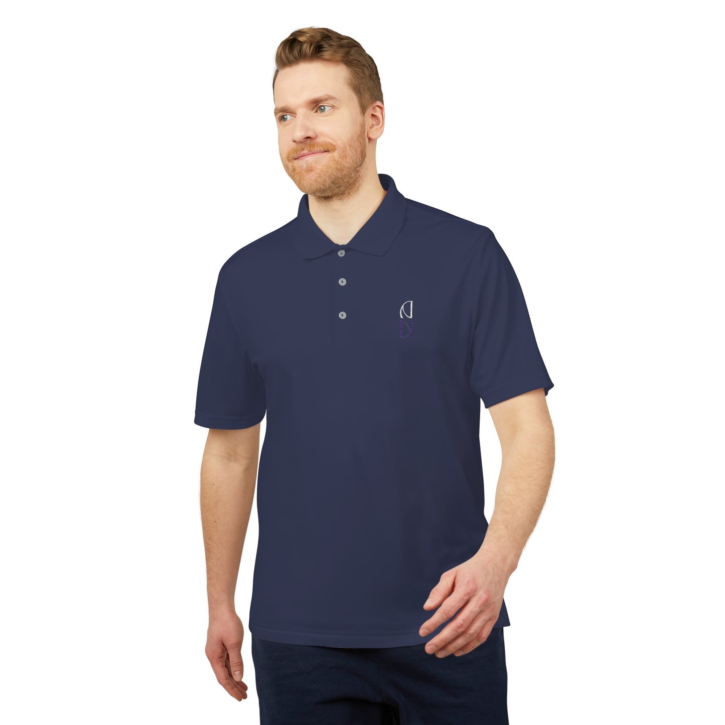 Personalized adidas Men's Performance Polo - Vibrant Orange Activewear Embroidery - DiRoMi