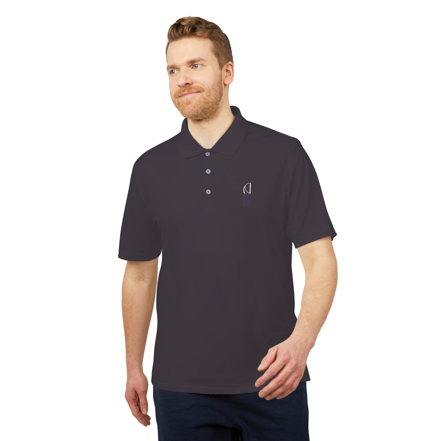 Personalized adidas Men's Performance Polo - Vibrant Orange Activewear Embroidery - DiRoMi