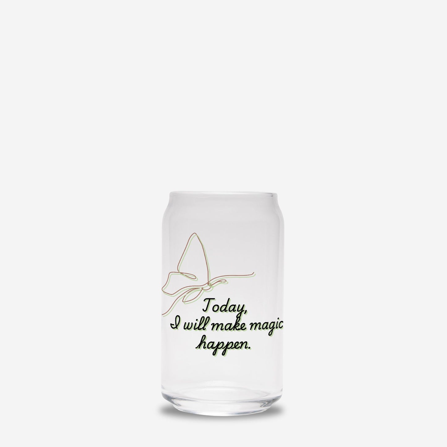 Sipper Glass, Glass Tumbler, Glass Can 16oz - DiRoMi