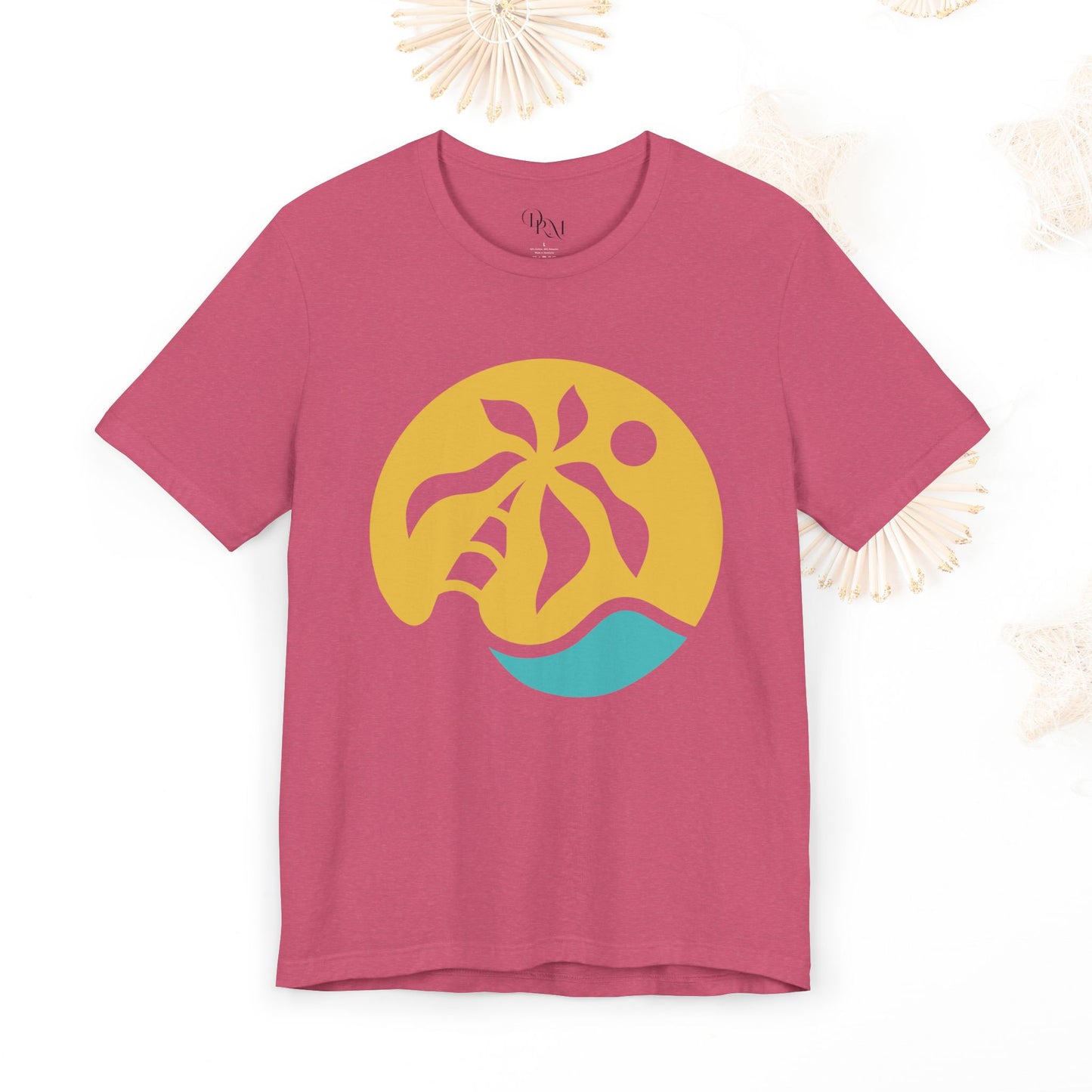 Summer Tropical Vibes Unisex Tee, Summer Shirt, Beach Wear, Vacation Apparel, Gift for Travelers, Casual Everyday Wear, Nautical Shirt - DiRoMi