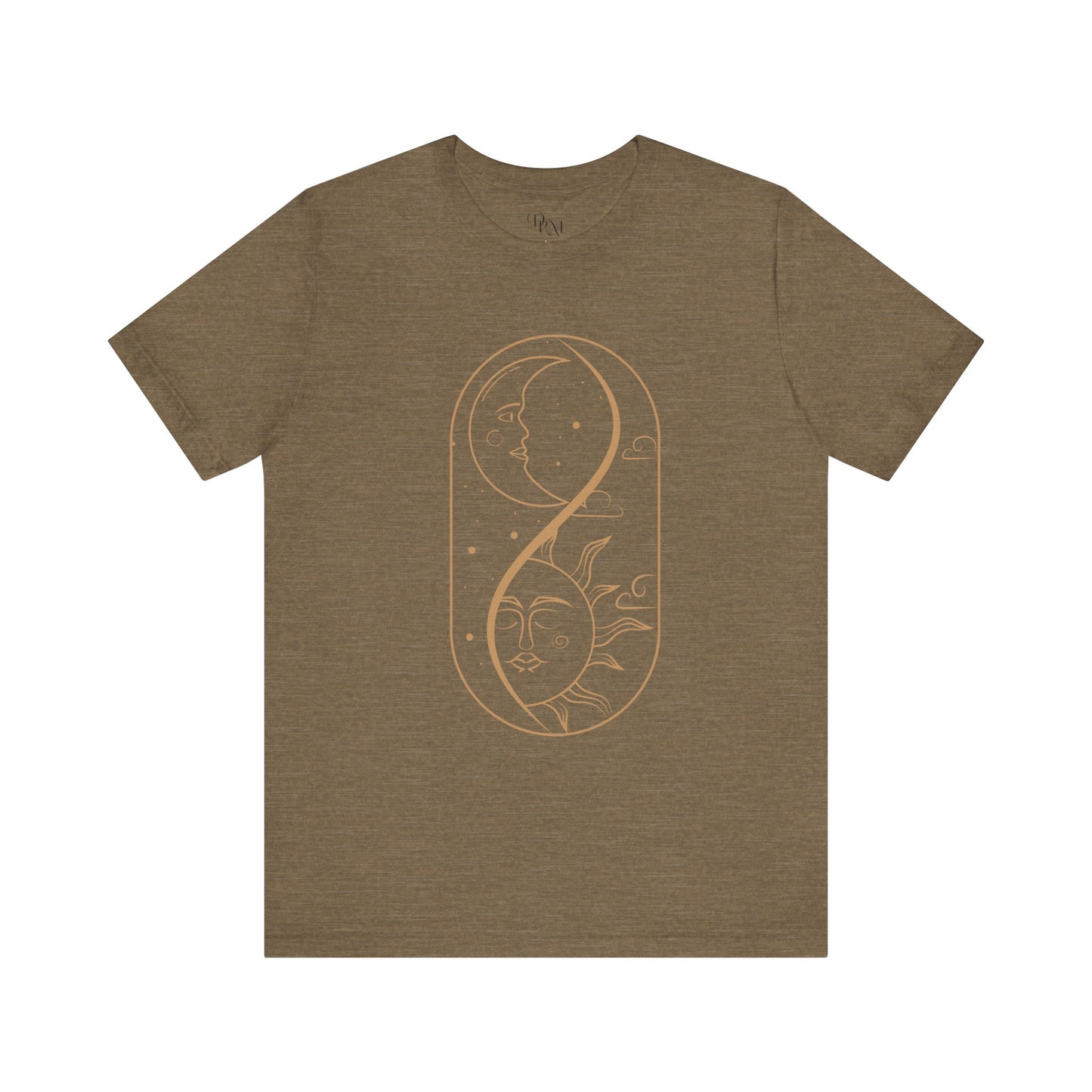 Sun and Moon Graphic Tee, Celestial Shirt, Astrology Unisex T-Shirt, Gift for Dreamers, Casual Wear, Summer Fashion, Boho Style - DiRoMi