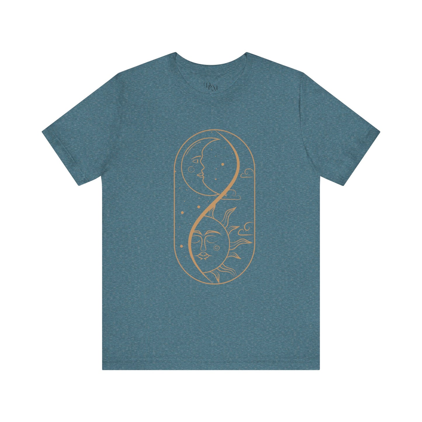 Sun and Moon Graphic Tee, Celestial Shirt, Astrology Unisex T-Shirt, Gift for Dreamers, Casual Wear, Summer Fashion, Boho Style - DiRoMi