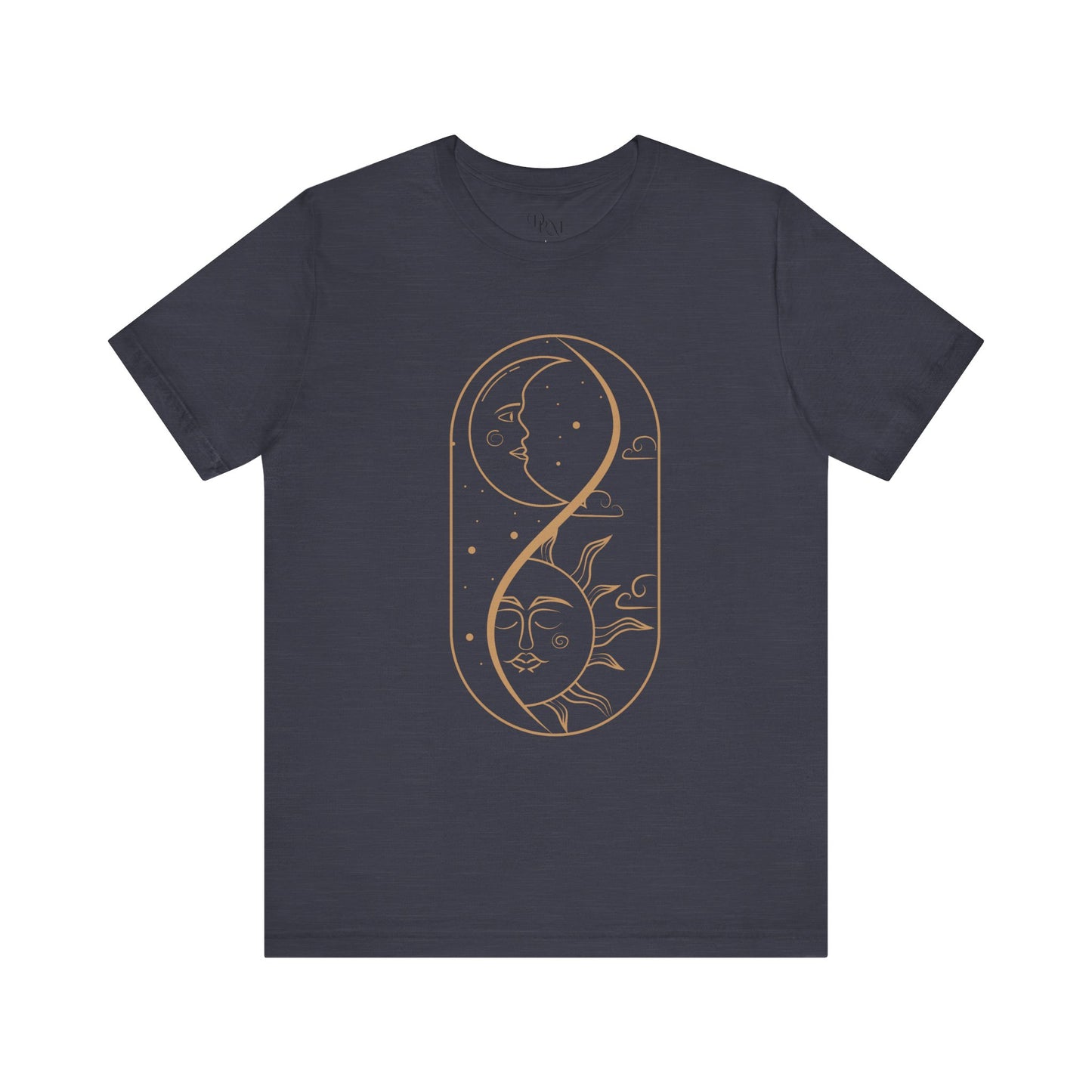 Sun and Moon Graphic Tee, Celestial Shirt, Astrology Unisex T-Shirt, Gift for Dreamers, Casual Wear, Summer Fashion, Boho Style - DiRoMi