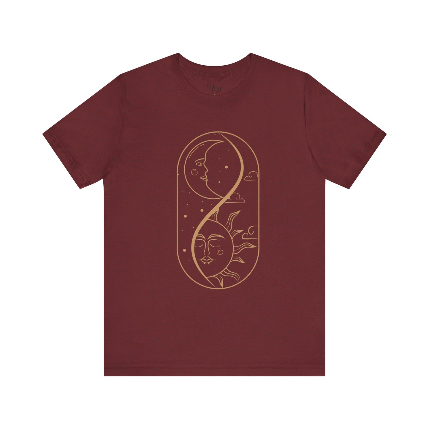 Sun and Moon Graphic Tee, Celestial Shirt, Astrology Unisex T-Shirt, Gift for Dreamers, Casual Wear, Summer Fashion, Boho Style - DiRoMi
