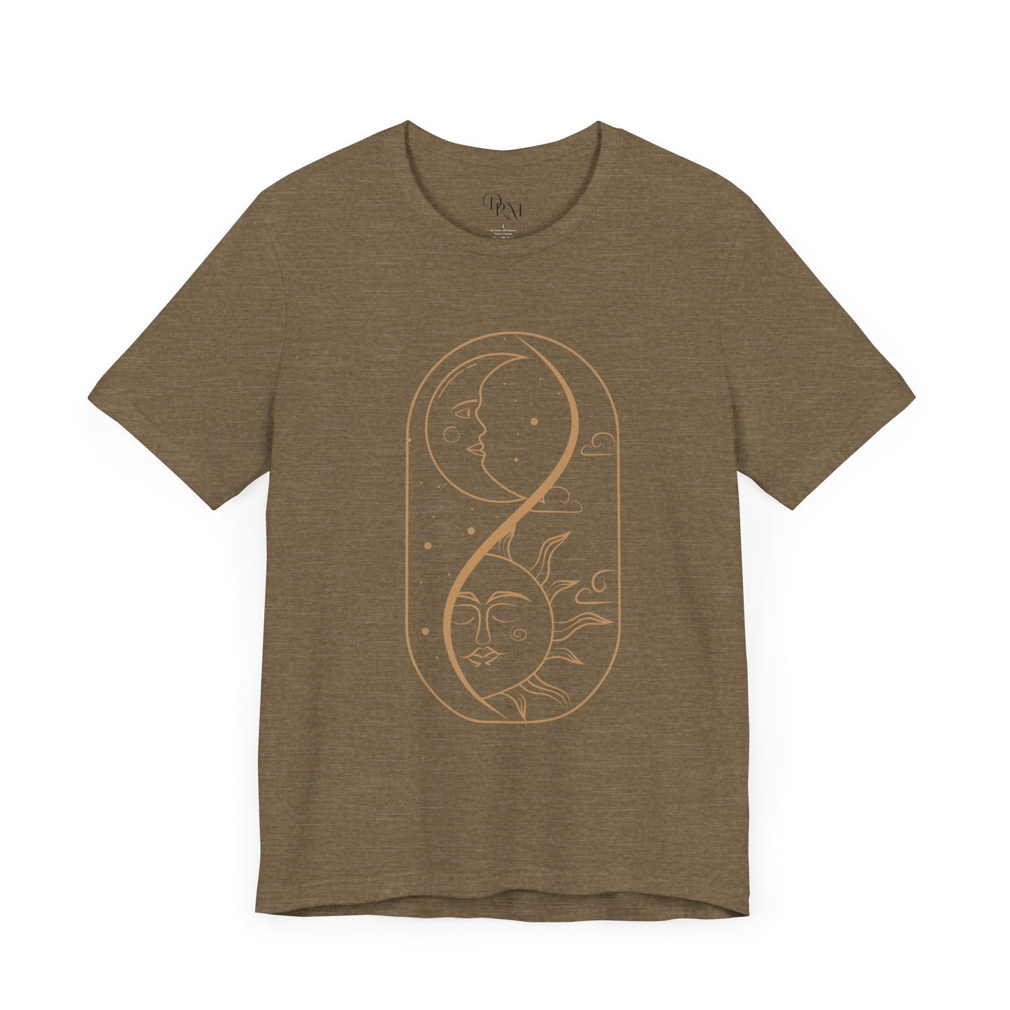 Sun and Moon Graphic Tee, Celestial Shirt, Astrology Unisex T-Shirt, Gift for Dreamers, Casual Wear, Summer Fashion, Boho Style - DiRoMi